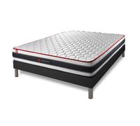 Ensemble Sommier + Matelas Energy Ressorts Ensaches Et Memoire De Forme 160x200