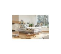 Ensemble sommier matelas LE PAISIBLE 180x200cm Mémoire de forme BioVisco - Ep. 24cm + double sommiers Beige