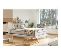 Ensemble sommier matelas LE PAISIBLE 90x190cm Mémoire de forme BioVisco - Ep. 24cm + sommier kit Blanc G