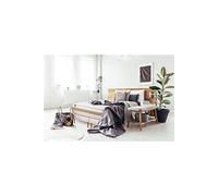 Ensemble sommier matelas LE RAFFINÉ 200x200cm Ressorts ensachés + Mémoire de forme BioVisco - Maxi épaisseur 26cm + double sommiers Blanc