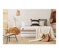 Ensemble sommier matelas LE TENDRE 140x200cm Ressorts ensachés + Mémoire de forme 7 zones de confort - Ep. 28cm + sommier kit Blanc G