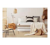 Ensemble sommier matelas LE TENDRE 200x200cm Ressorts ensachés + Mémoire de forme 7 zones de confort - Ep. 28cm + double sommiers Blanc G