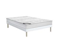 Ensemble 140 x 190 cm sommier + matelas ressorts ensachés ép.20cm - SONGE de YSMEE