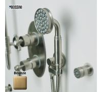 Ensemble sortie murale avec support orientable, flexible 150, douchette Liberty-Gom Bronze - Bossini C17001C022