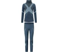 Viking Fusion Long Sleeve Base Layer Set Bleu L Homme
