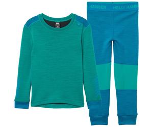 Ensemble sous-vÃªtements en laine mÃ©rinos bÃ©bÃ© Helly Hansen Lifa Vert 2 ans