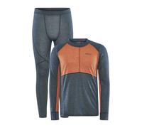 Craft Core Wool Mix Long Sleeve Base Layer Set Bleu S Homme