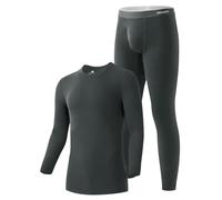 Ensemble sous-vêtements Thermiques Couche de Base Haut Maillot de Corps Bas Pantalon Contient Un mélange de Laine et de Soie de mûrier pour -10 °C a 0°C