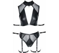 Ensemble Soutien-gorge Bondage à bretelles - Noir