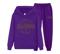 Ensemble Sport 2 Pièces Femmes Chic Et Elegant Avec Poches Cordon de Serrage Loungewear Set Survêtement complet pour femme Style Tracksuit concert plein air, parc thème