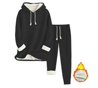 Ensemble Sport 2 Pièces Femmes Chic Et Elegant Avec Poches Cordon de Serrage Tenue Essemble Jogging Survêtement complet pour femme Sportwear Y2k Sweats Capuche Vetement