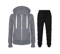 Ensemble Sport 2 Pièces Femmes Imprimé Femme Avec Poches et Cordon de Serrage Tenue Pyjama Lounge Set Survêtement complet pour Style Tracksuit Loungewear Décontracté Streetwear