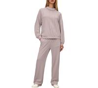 Ensemble Sport 2 Pièces Femmes Survetêment Manches Longues Avec Poches et Cordon de Serrage Vêtement Détente Survêtement complet pour femme Sportwear Y2k Sweats Capuche Vetement Jogging