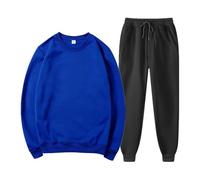 Ensemble Sport 2 Pièces Femmes Survêtement Pantalon Jogging Avec Poches et Cordon de Serrage Tenue Pyjama Lounge Set complet pour femme Style Tracksuit Loungewear Manches Longues