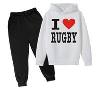 Ensemble Sport Enfant Garcon Fille Pull Flanelle Manche Longue + Pantalon Sportswear, Tracksuit Set for Jogging Couleur Unie Oversize Ample Confortable Ensemble Veste Polaire pour bébé
