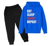 Ensemble Sport Enfant Garcon Fille Sweat-Shirt à Col Rond + Pantalon Sportswear, Tracksuit Set for Jogging Couleur Unie Oversize Ample Confortable Ensemble Veste Polaire pour bébé