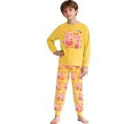 Ensemble Sport Enfant - Pyjama Deux pièces Manches Longues imprimé gribouillis pour Filles Tenue de Nuit Confortable et décontractée idéale pour Les Tout-Petits et Enfants