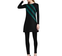 Ensemble Sport Femme Musulmane, Couverture Intégrale Musulman Grande Taille Swimsuit Protection Solaire Combinaison Manches Longues Burkini Islamique Opaque Swimwear Maillot De Bain