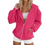 Ensemble Sport Femme Sweat Zippé Grande Taille Veste Capuche Sweatshirt Mi Saison Hoodie Automne Manteau Décontracté Manteaux Polyvalent Leger Vêtements Uni Survêtement avec Poche