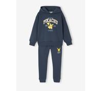 Ensemble sport garçon sweat + pantalon Pokemon en molleton bleu nuit 4A