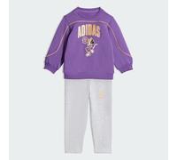 ADIDAS SPORTSWEAR Survêtement 'Disney Minnie Maus' jaune foncé / gris chiné / violet / blanc, Taille 104