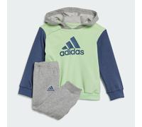 adidas Kids' Ensemble sportswear Essentials Colorblock Enfants, Semi Green Spark/Preloved Ink/Medium Grey Heat, 3-6M