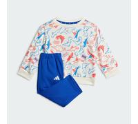 Adidas Seasonal Essentials Adiraptor French Terry Jogger Set Blanc,Bleu 12-18 Months Enfants