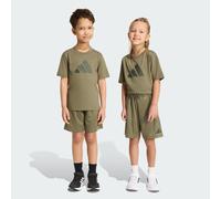 adidas Mixte enfant Sport Seasonals Camo Sport Set Little Kids Track_Suit, olive strata/night cargo/jungle ink, 4-5 Years