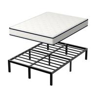 Ensemble STANEW Matelas et Sommier Matelas 140x190x22 - Cadre de lit 140x190