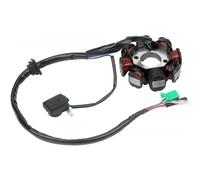 Ensemble stator de magnéto pour Moto GY6, Bobine d'allumage à 8 Spires, Compatible avec Les Moteurs 49cc, 50cc, 110cc, 125cc et 150cc (références : 139QMB, 147QMD, 152QMI, 157QMJ).