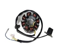 Ensemble stator Générateur De Bobine De Stator Magnéto CC À Onde Complète À 8 Pôles pour Moto Cylindre Magnétique pour WH100T SCR100 GCC100 100cc