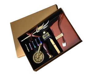 Ensemble stylo à plume et encres, tampon vintage avec plume et support pour écriture manuscrite d'art débutant