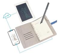 Ensemble Stylo et Carnet Intelligent, Papier sans Fil Bluetooth pour la Prise de Notes, Synchronisation et Numérisation en Temps Réel pour Le Stockage et Le Partage de Notes, (Blue)