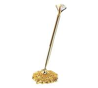 Ensemble stylo et porte-stylo : stylo vintage doré, stylo à bille et porte-stylo doré pour mariage, livre d'or, fiançailles, souvenir de Saint-Valentin, cadeau vintage pour amis.