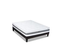 Ensemble SUBLIME 160x200 cm - Matelas Mémoire de forme + Sommier Bois
