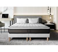 Ensemble Suite 180x200 Ressorts ensachés, mémoire de forme 5 zones
