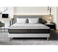 Ensemble Suite 200 x 200 cm sommier Kit Blanc