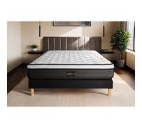 Ensemble Suite 90 x 200 cm sommier Kit Noir