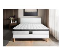 Ensemble Supérieur 140 x 190 cm sommier Kit Blanc