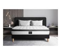 Ensemble Supérieur 160x200 Mémoire de forme 3 zones sommier noir