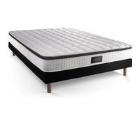 Ensemble Supérieur 160x200 Mémoire de forme 3 zones sommier noir