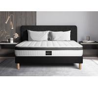 Ensemble Superieur 200 x 200 cm sommier Kit Noir