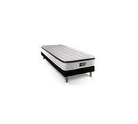 Ensemble Supérieur 90x190 Mémoire de forme 3 zones sommier noir