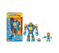 SUPERTHINGS Superbot Kazoom Power - Robot articulé avec Accessoires de Combat, 1 Kazoom Kid et 1 SuperThing exclusifs