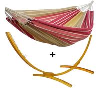 Ensemble support bois avec hamac simple chic
