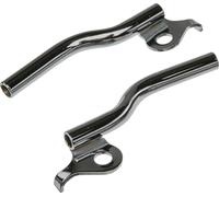 Ensemble : Support de clignotant avant gauche + droit, chromé, Ø10mm - Simson SR50, SR80
