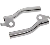 Ensemble: Support de clignotant avant gauche + droit, chromé, Ø15mm - pour Simson SR50, SR80