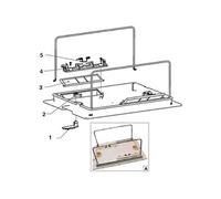 Ensemble support de sac db pour robot suprême m3, swash et swash cl Dolphin 99919116 blanc/noir G