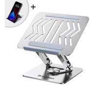 ENSEMBLE : Support pour ordinateur portable en aluminium à 360° + support pour s