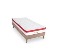 Ensemble Suprême 90x190 cm + sommier - Mousse HD mémoire - Ep. 24 cm
